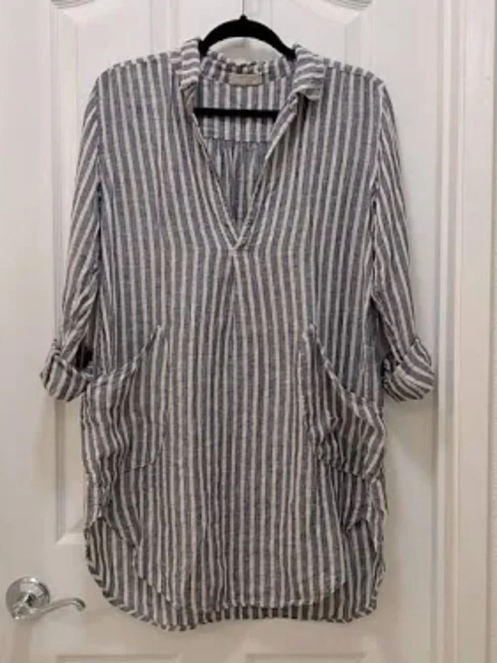 Free People CP Shades Striped Tunic Shirt Dress